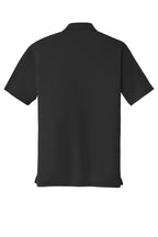 Rear View of Deep Black Port Authority Dry Zone UV Micro-Mesh Polo. K110