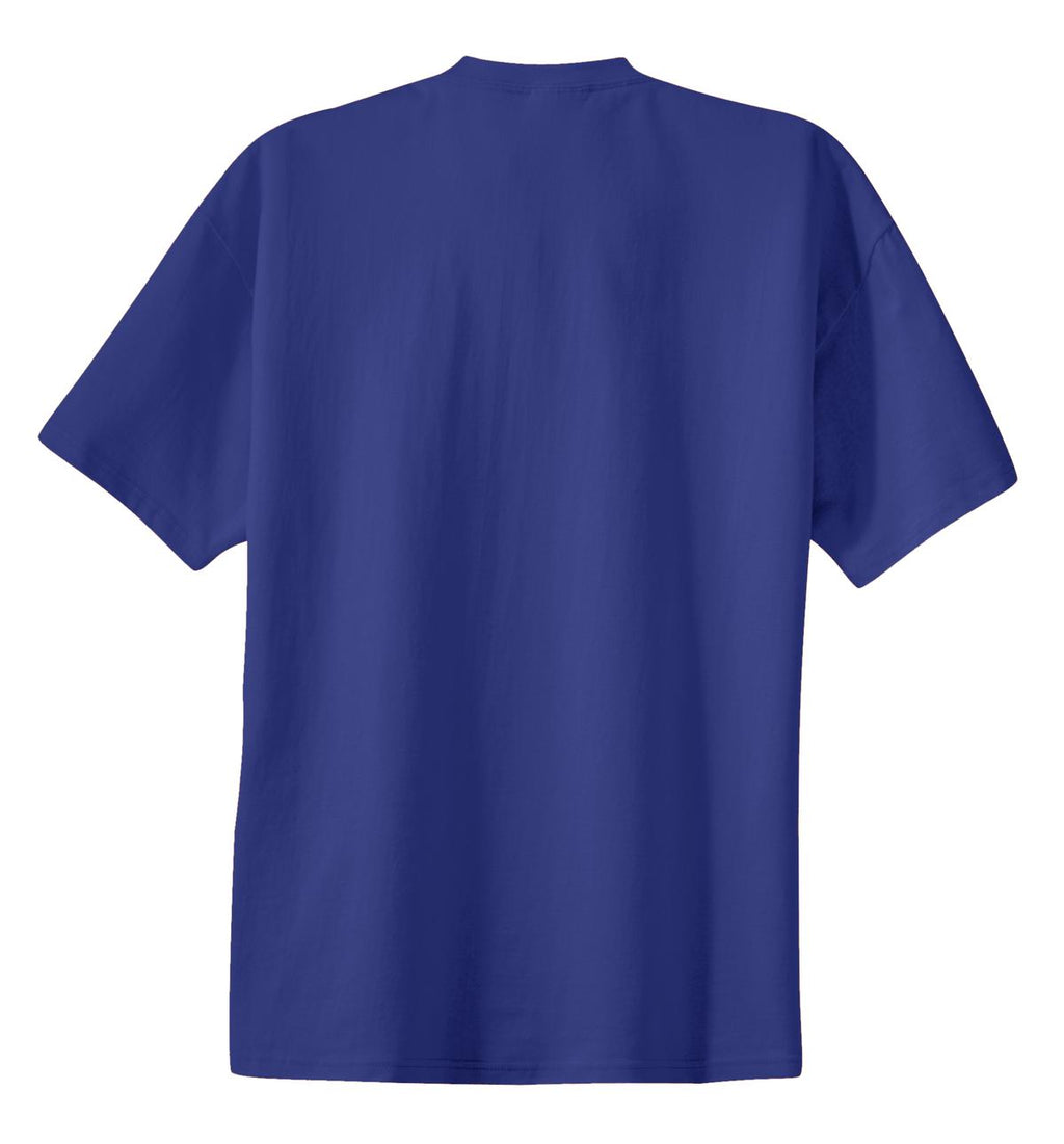 Rear View of Deep Marine Port & Co Essential Tee. PC61