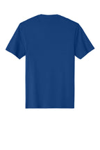 Rear View of Deep Royal District Perfect Weight Tee. DT104