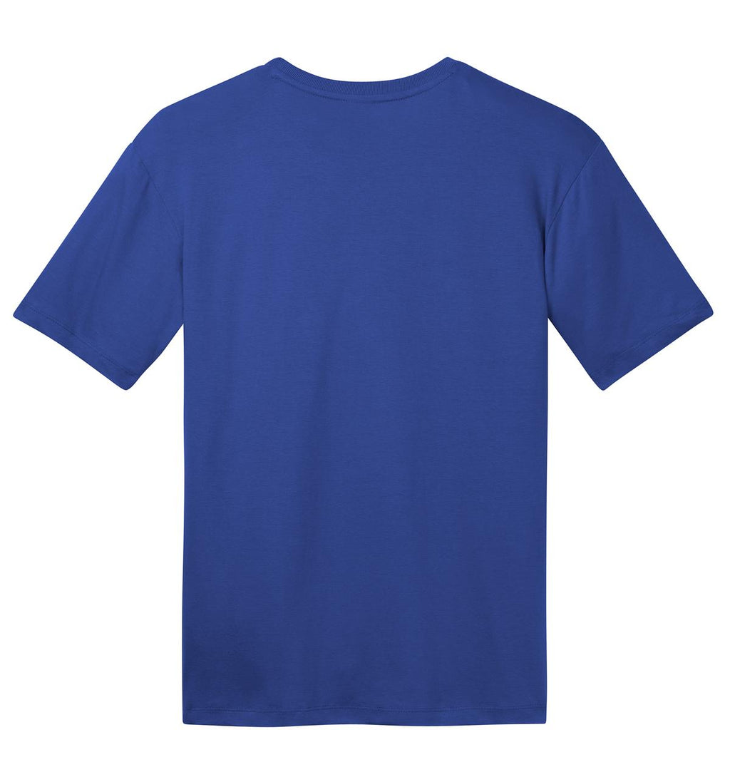 Rear View of Deep Royal District Perfect Weight Tee. DT104