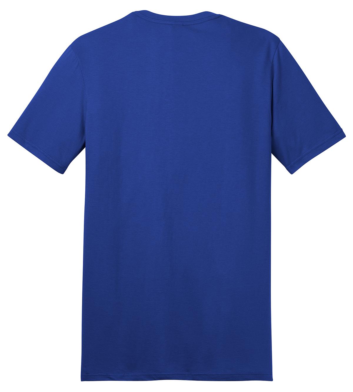 Rear View of Deep Royal District The Concert Tee DT5000