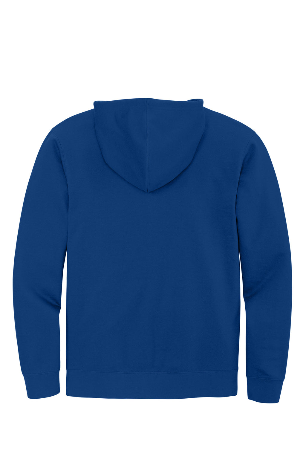Rear View of Deep Royal District V.I.T. Fleece Full-Zip Hoodie DT6102