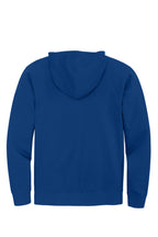Rear View of Deep Royal District V.I.T. Fleece Full-Zip Hoodie DT6102