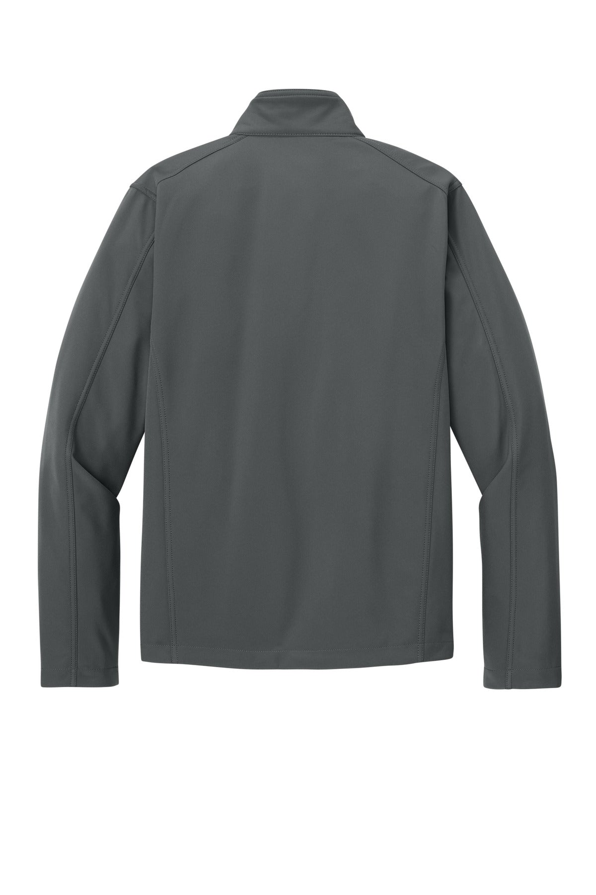 Rear View of Deep Smoke Port Authority Core Soft Shell Jacket. J317