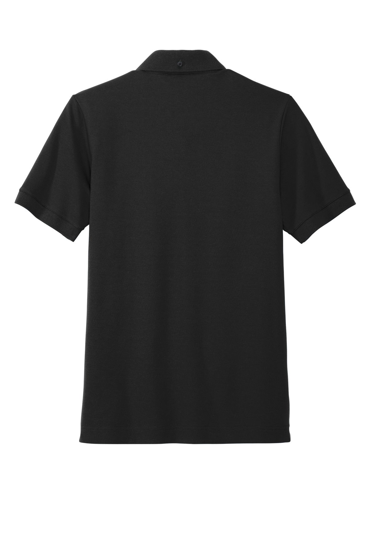 Rear View of DeepBlack Mercer+Mettle Stretch Heavyweight Pique Polo MM1000