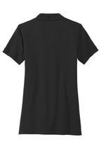 Rear View of DeepBlack Mercer+Mettle Women's Stretch Heavyweight Pique Polo MM1001