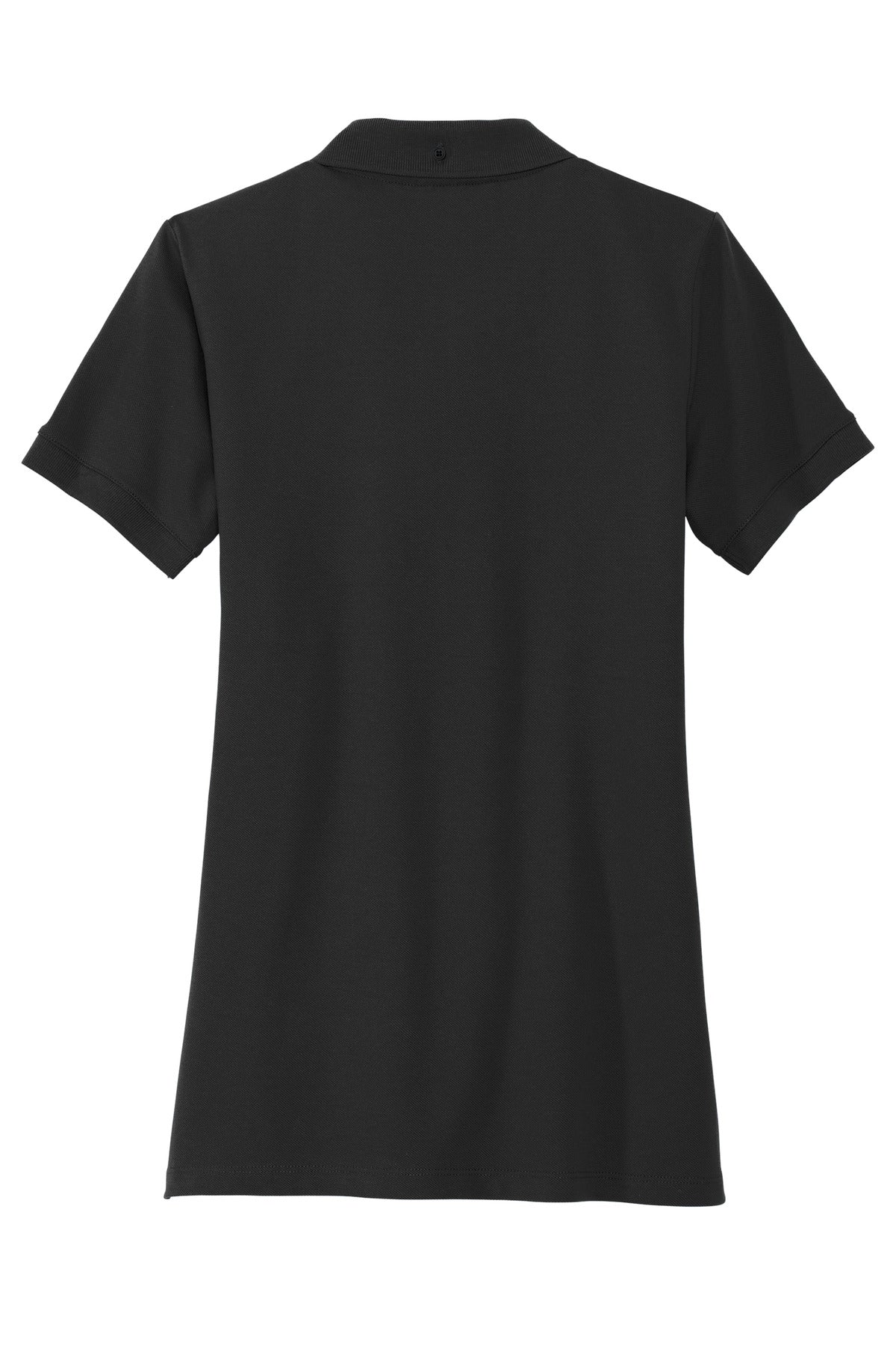 Rear View of DeepBlack Mercer+Mettle Women's Stretch Heavyweight Pique Polo MM1001