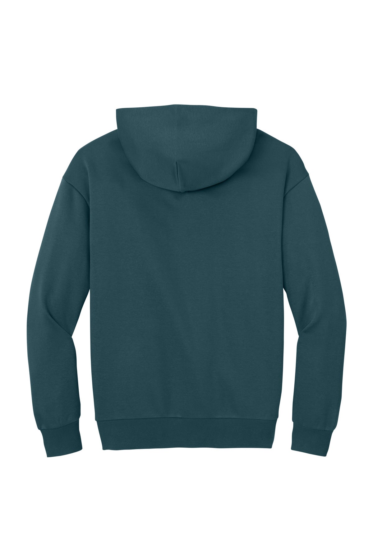 Rear View of DeepCyan District V.I.T. Heavyweight Fleece Hoodie DT6150