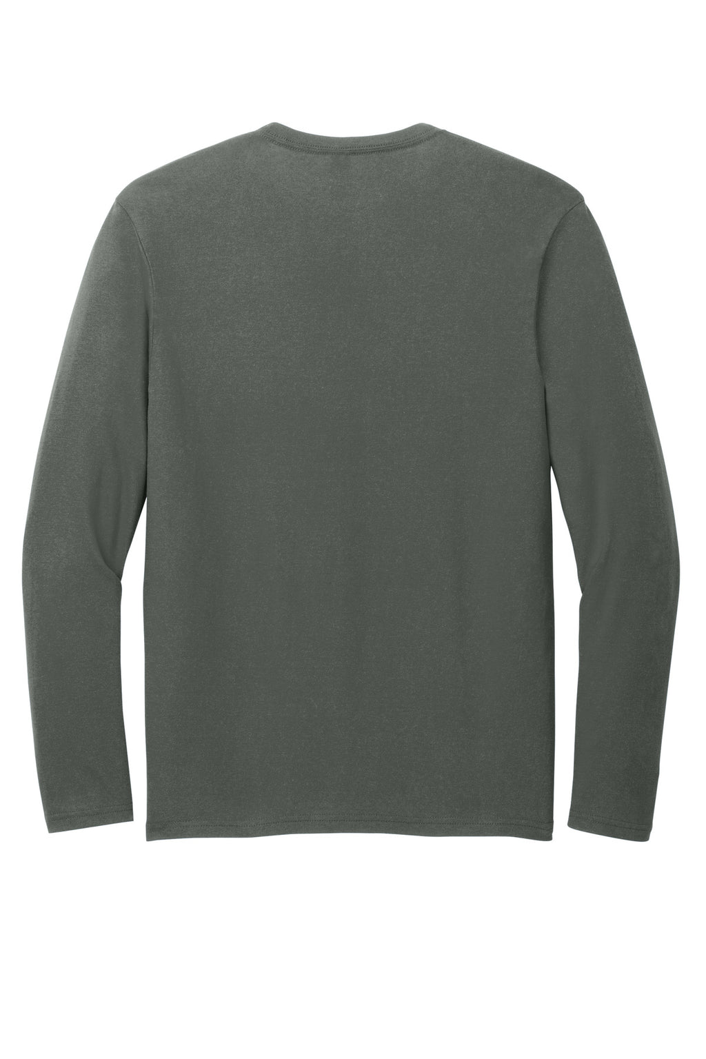 Rear View of DeepestGry District Very Important Tee Long Sleeve. DT6200