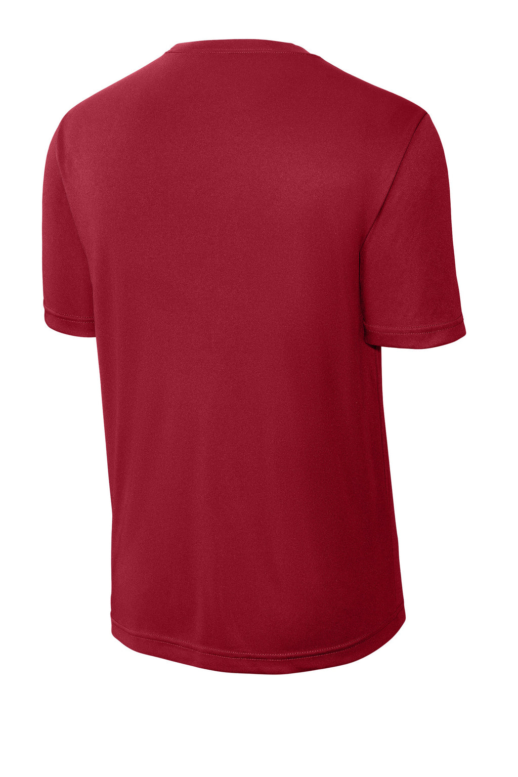 Rear View of DeepRed Sport-Tek PosiCharge Competitor Tee. ST350