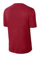Rear View of DeepRed Sport-Tek PosiCharge Competitor Tee. ST350