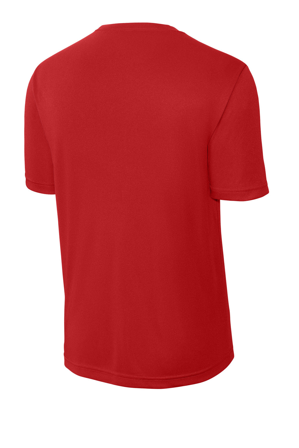 Rear View of DeepRed Sport-Tek PosiCharge Competitor Tee. ST350