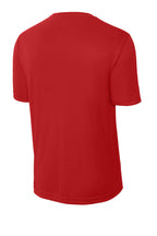 Rear View of DeepRed Sport-Tek PosiCharge Competitor Tee. ST350