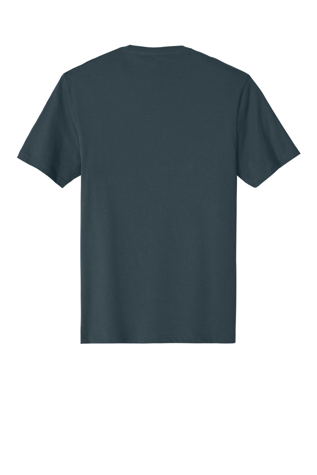 Rear View of DeepStlBlu District Perfect Weight Tee. DT104