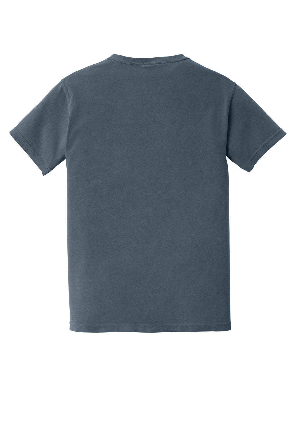 Rear View of Denim COMFORT COLORS Heavyweight Ring Spun Pocket Tee. 6030