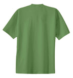 Rear View of Dill Green Port & Co Essential Tee. PC61