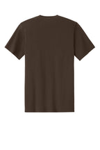 Rear View of DkChocBrn Port & Co Easy Cotton Tee PC43