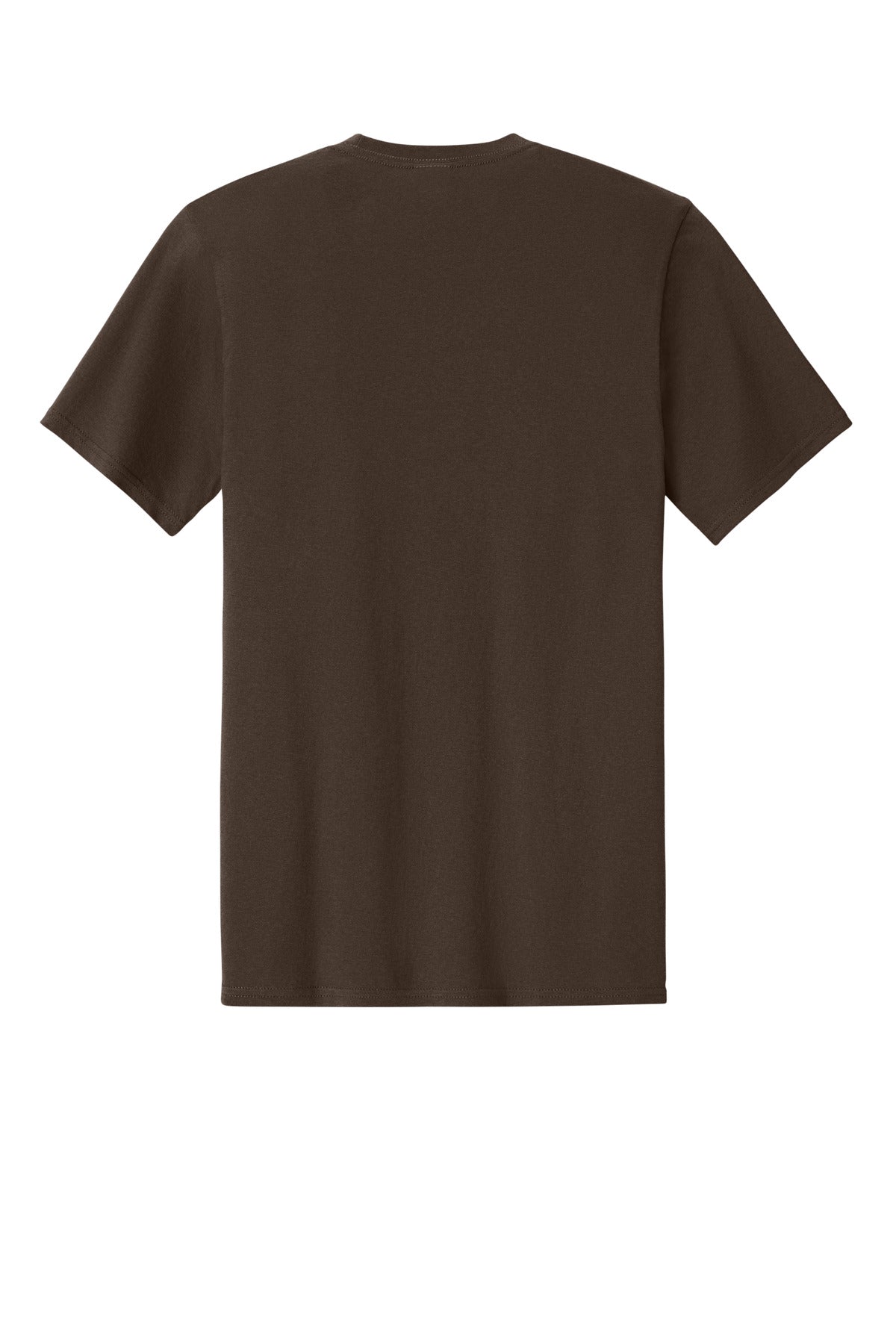 Rear View of DkChocBrn Port & Co Easy Cotton Tee PC43