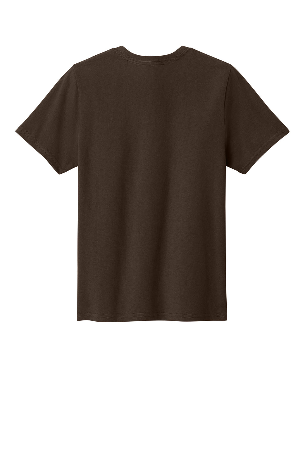 Rear View of DkChocBrn Port & Co Youth Easy Cotton Tee PC43Y
