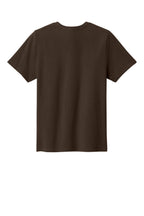 Rear View of DkChocBrn Port & Co Youth Easy Cotton Tee PC43Y