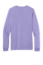 Rear View of DkLavender BELLA+CANVAS Unisex Jersey Long Sleeve Tee. BC3501