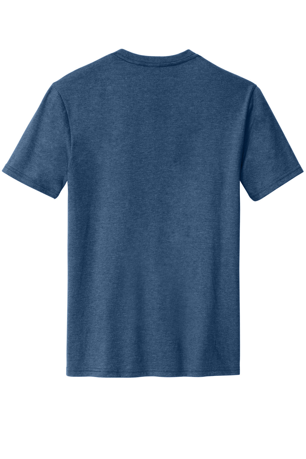 Rear View of Dp Royal Fleck District Perfect Blend CVC Tee. DM108