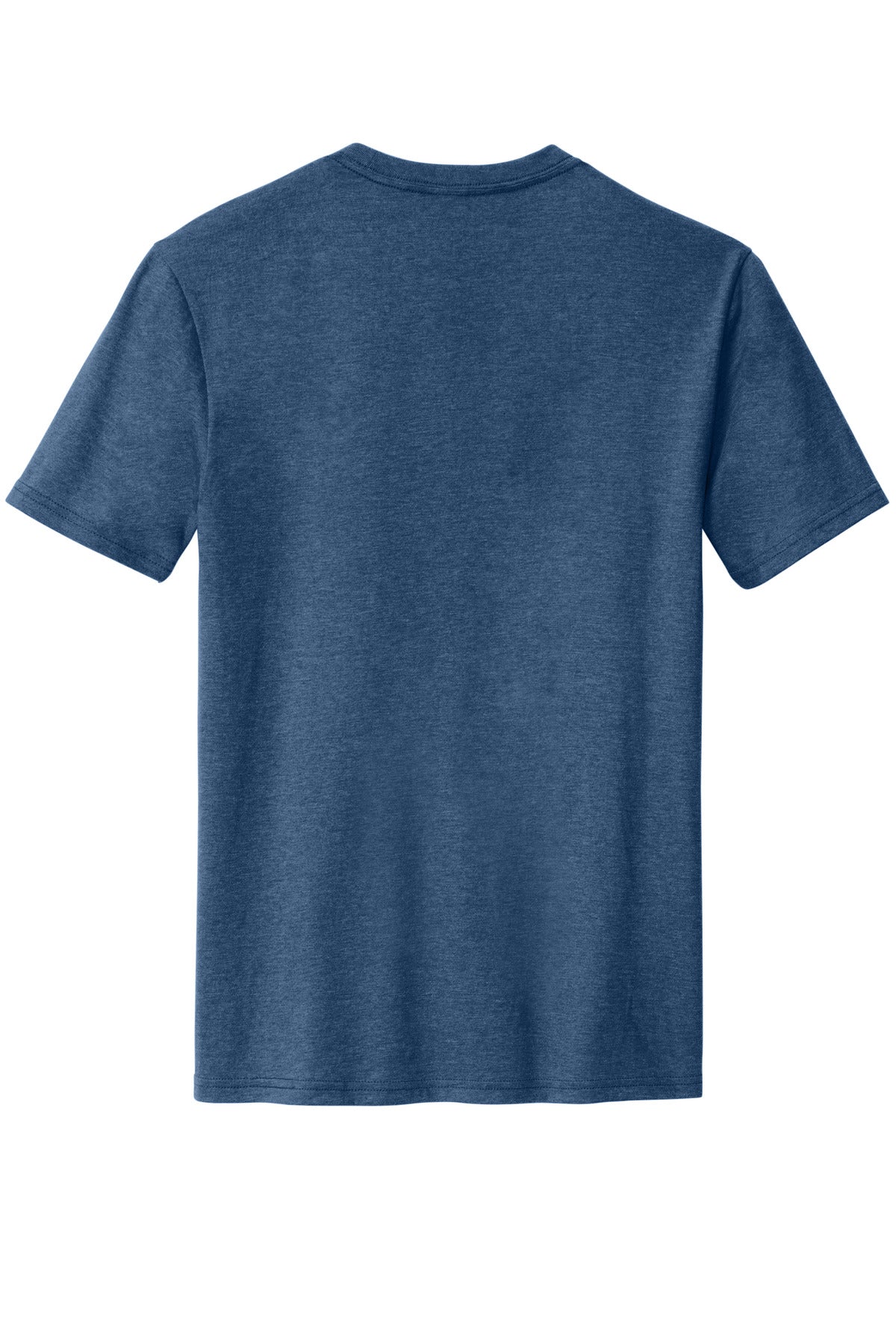 Rear View of Dp Royal Fleck District Perfect Blend CVC Tee. DM108
