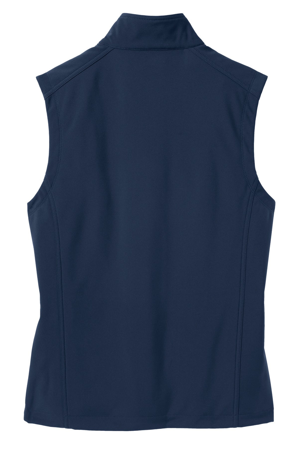 Rear View of Dress Blue Nvy Port Authority Core Soft Shell Vest. J325