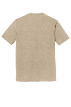 Rear View of DsrtTanHtr District Perfect Tri Tee. DM130