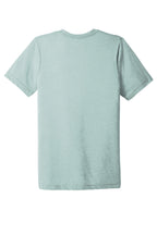 Rear View of DstyBlu TB BELLA+CANVAS Unisex Triblend Short Sleeve Tee. BC3413