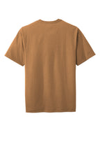 Rear View of Duck Brown CornerStone Workwear Pocket Tee CS430