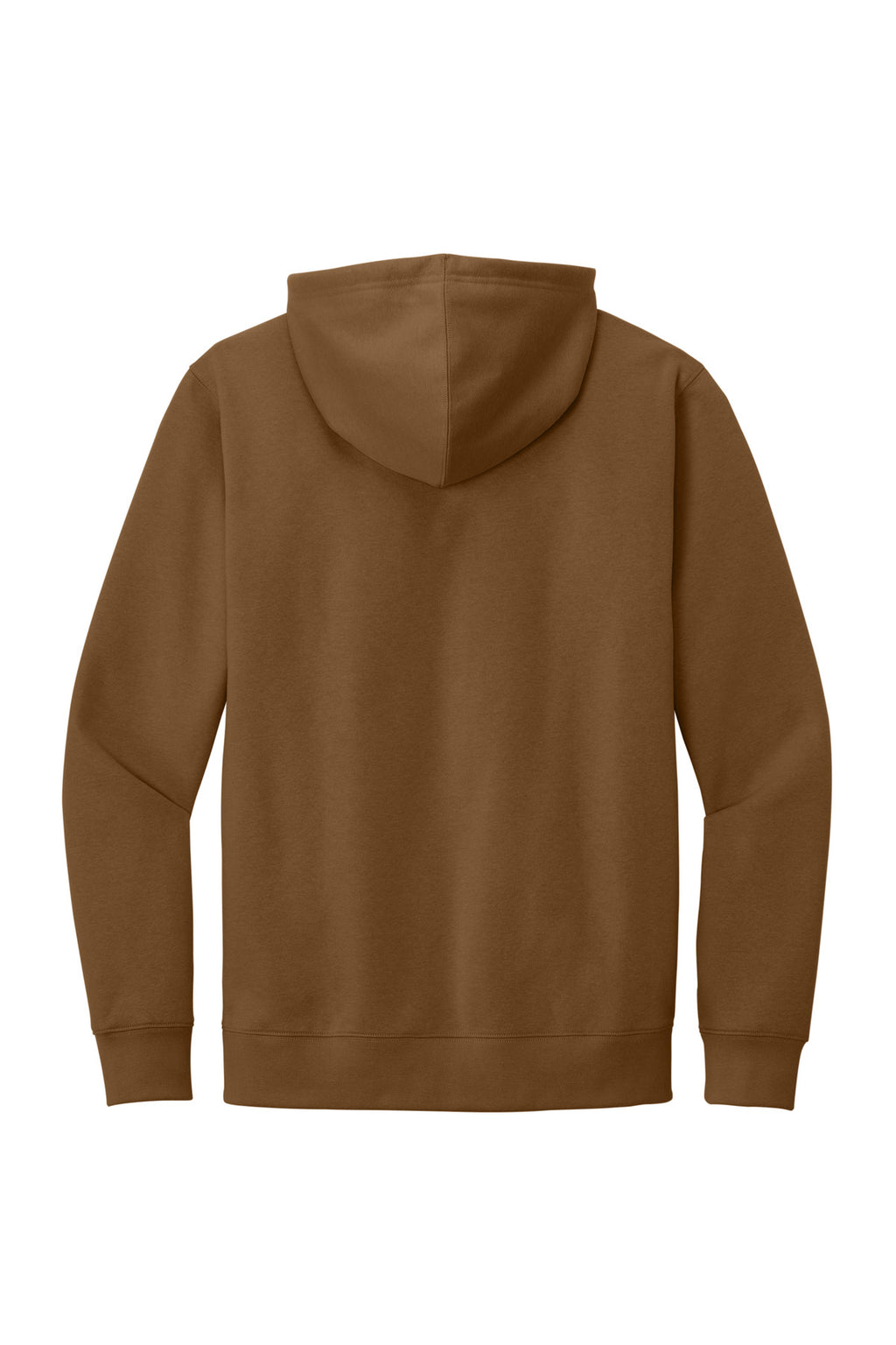 Rear View of Duck Brown District V.I.T. Fleece Hoodie DT6100