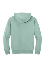 Rear View of DustySage District V.I.T. Heavyweight Fleece Hoodie DT6150