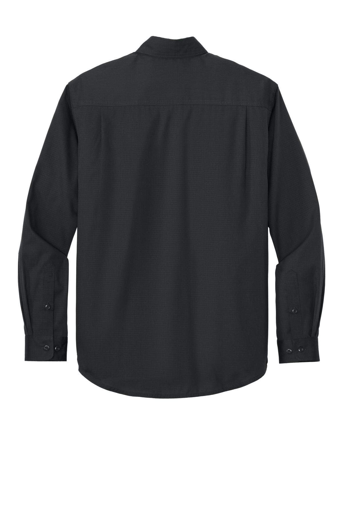 Rear View of EchoSteel CornerStone Long Sleeve Select Ripstop Shirt CSW174