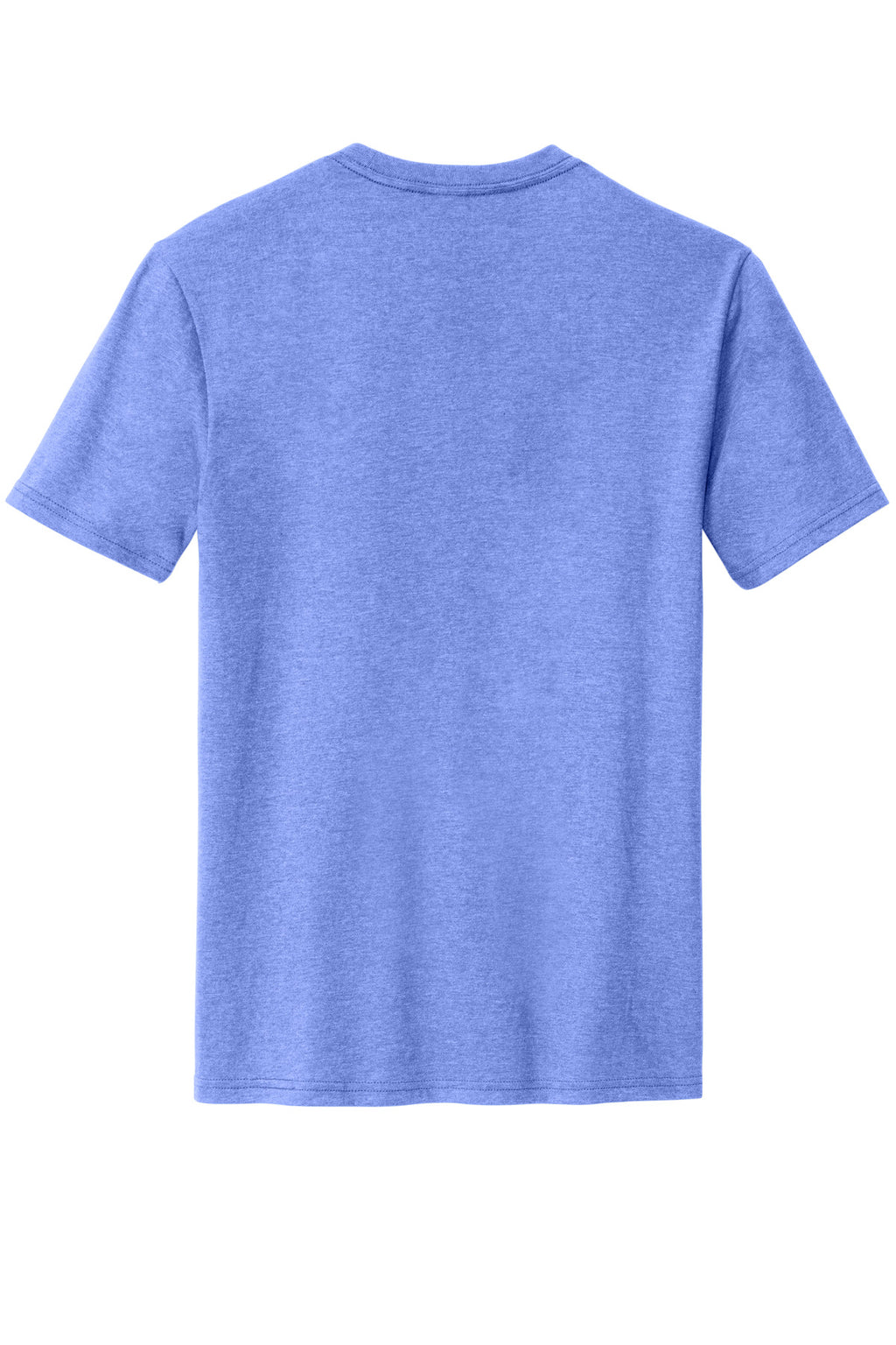 Rear View of ElecPrplHt District Perfect Blend CVC Tee. DM108