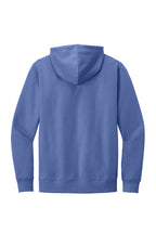 Rear View of ElecPurple District V.I.T. Fleece Hoodie DT6100
