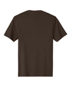 Rear View of Espresso District Perfect Weight Tee. DT104
