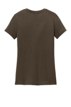 Rear View of Espresso District Women's Perfect Weight Tee. DM104L
