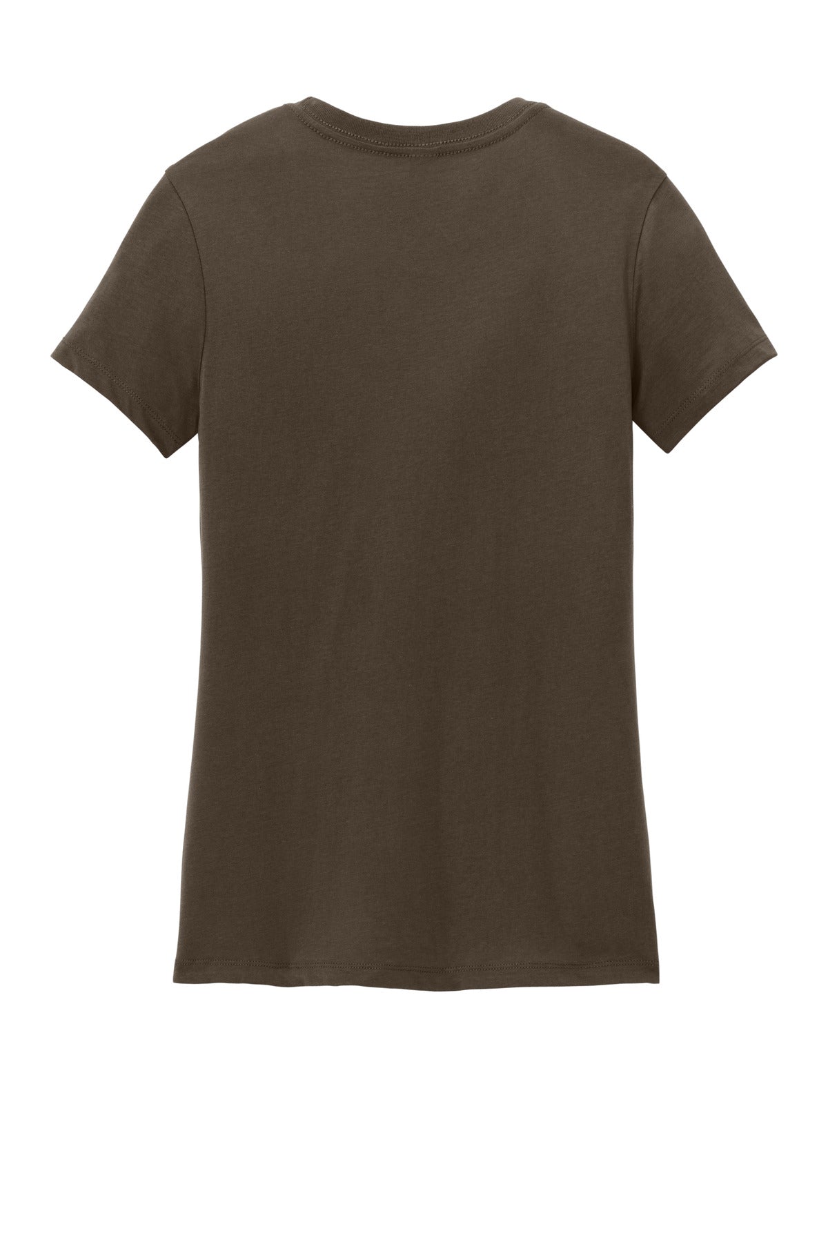 Rear View of Espresso District Women's Perfect Weight Tee. DM104L