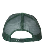 Rear View of Evergreen Retro Trucker Cap - 6606