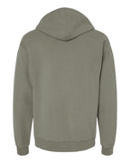 Rear View of Faded Fatigue Garment-Dyed Hooded Sweatshirt - GDH450