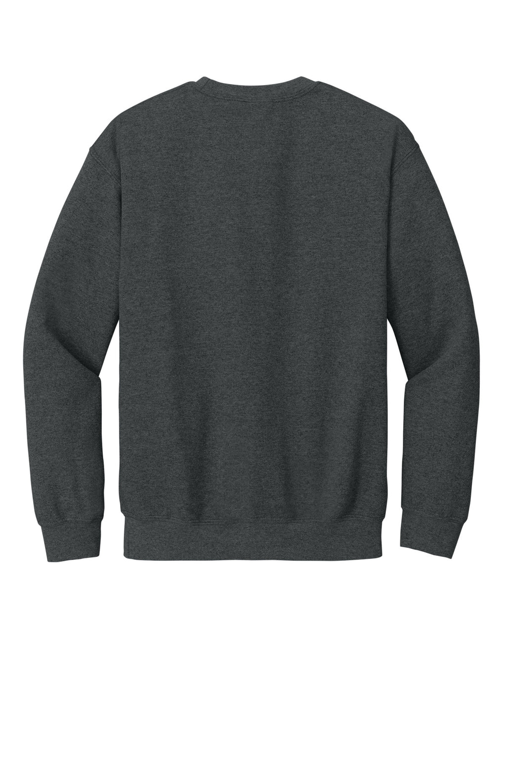 Rear View of FanCharHtr Gildan Heavy Blend Crewneck Sweatshirt. 18000