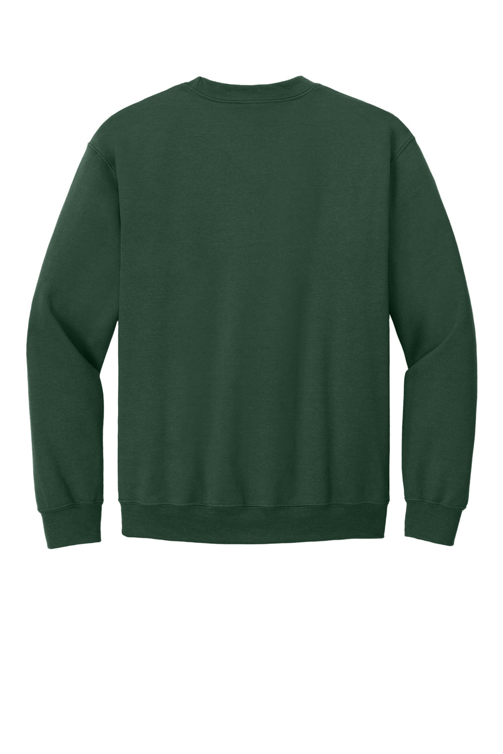 Rear View of FanDkGreen Gildan Heavy Blend Crewneck Sweatshirt. 18000