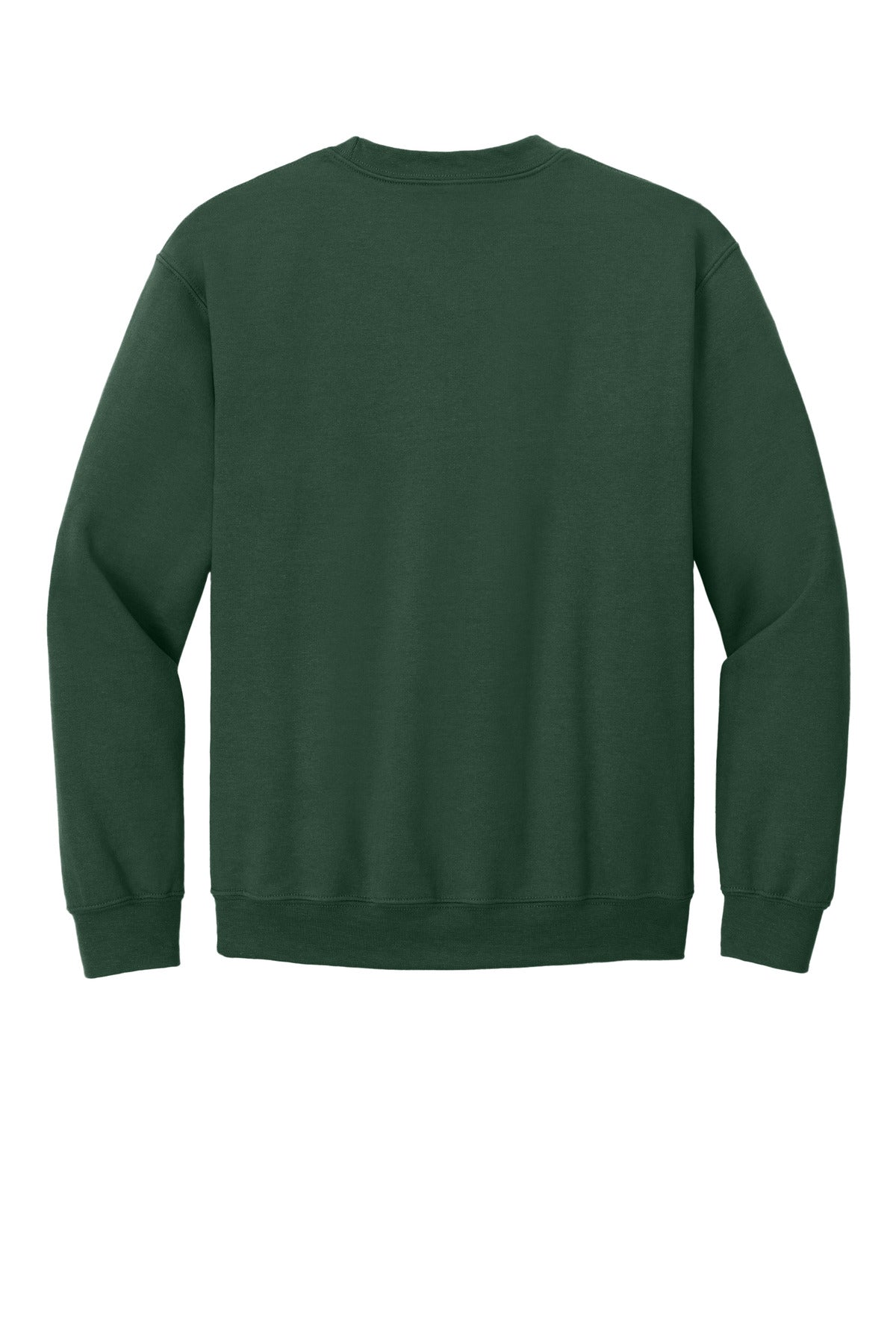 Rear View of FanDkGreen Gildan Heavy Blend Crewneck Sweatshirt. 18000