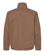 Rear View of Field Khaki Maverick Boulder Cloth™ Jacket with Blanket Lining - 5028