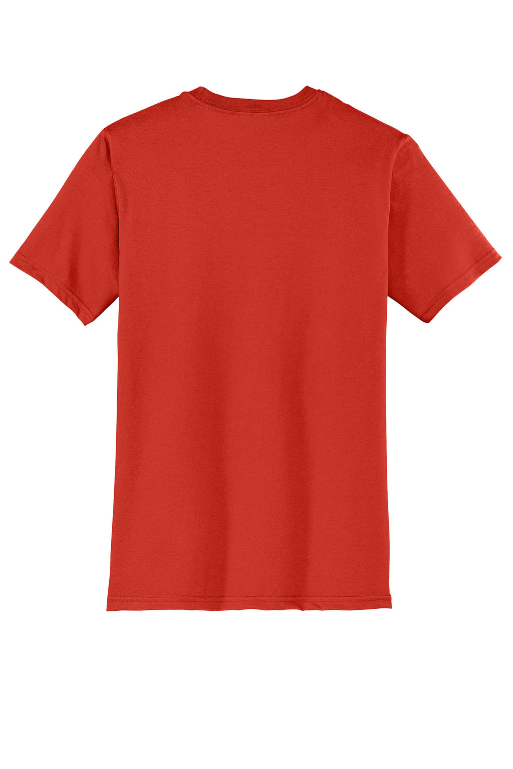 Rear View of FieryRed District Very Important Tee . DT6000