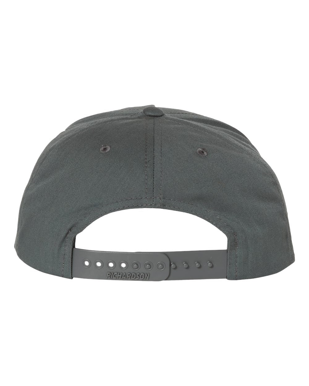 Rear View of Flint Grey Pinch Front Structured Snapback Trucker Cap - 255
