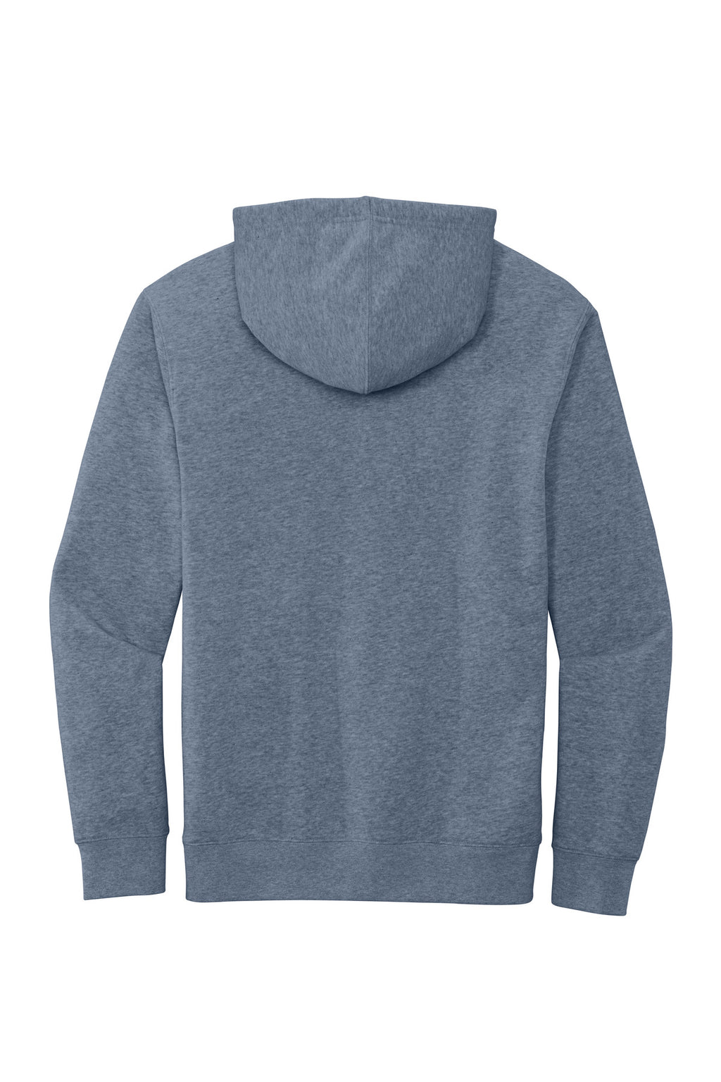 Rear View of FlntBluHtr District V.I.T. Fleece Hoodie DT6100