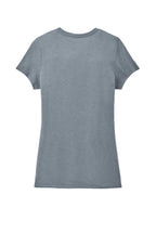 Rear View of FlntBluHtr District Women's Perfect Tri Tee. DM130L