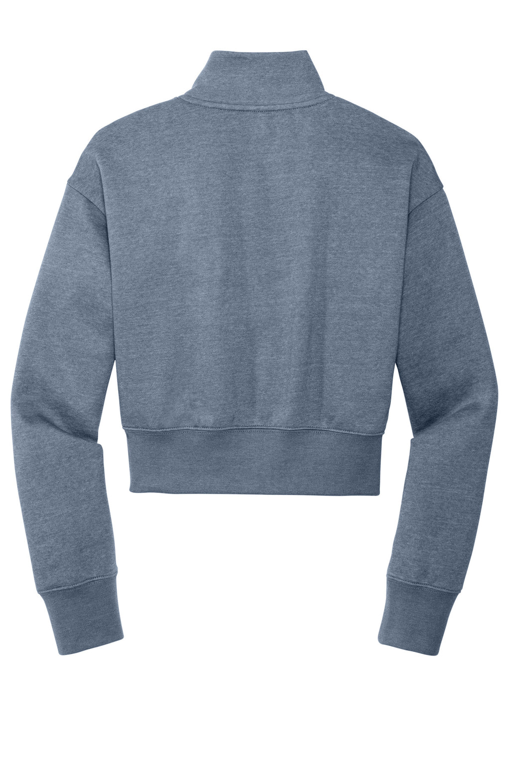 Rear View of FlntBluHtr District Women's V.I.T. Fleece 1/2-Zip DT6111